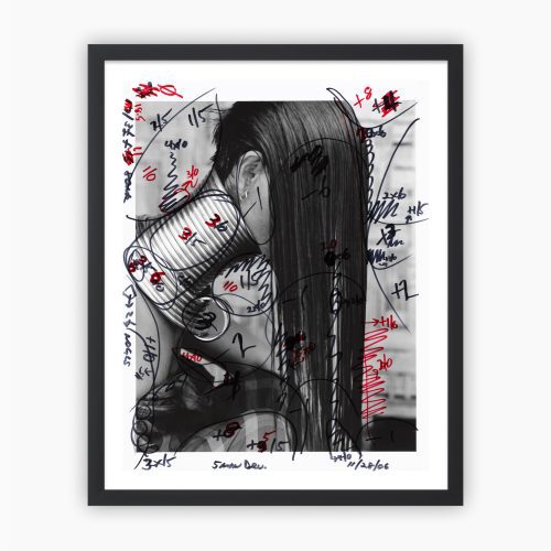 DARK PRINT KUH NYC152851 11x14 FRAME BL